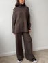 'Keres' Long Sleeve Top and Pants Sweater Set - Celes Fashion